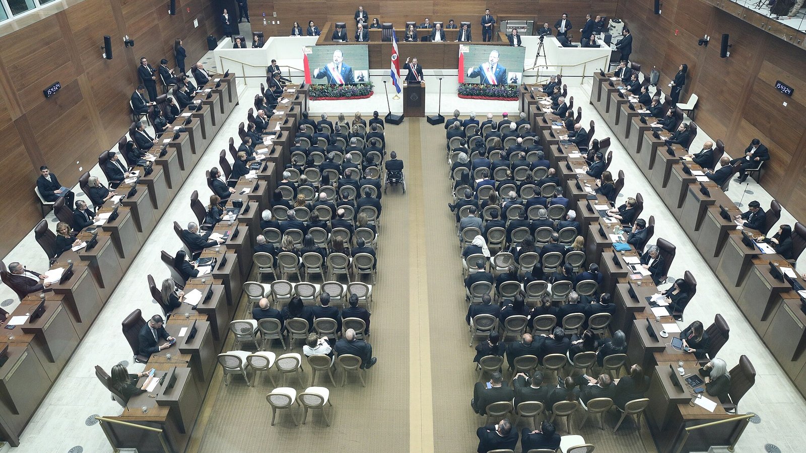 Plenario de la Asamblea Legislativa de Costa Rica durante una sesión