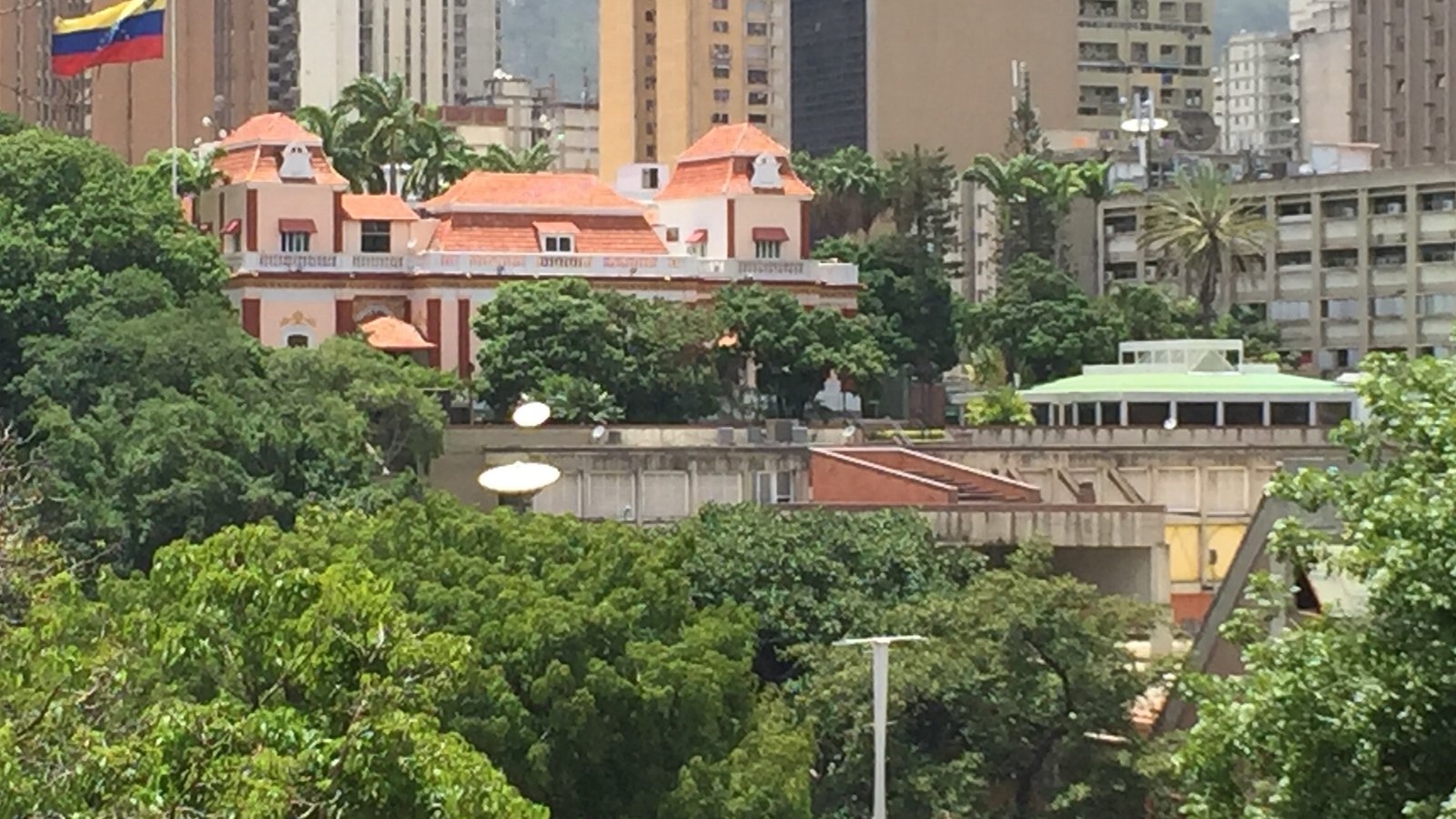 Fachada del Palacio de Miraflores, sede del gobierno venezolano en Caracas